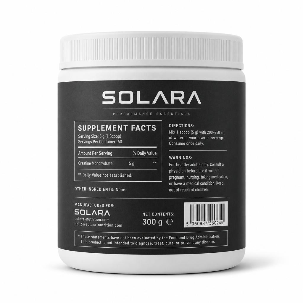 CREATINE MONOHYDRATE — Back