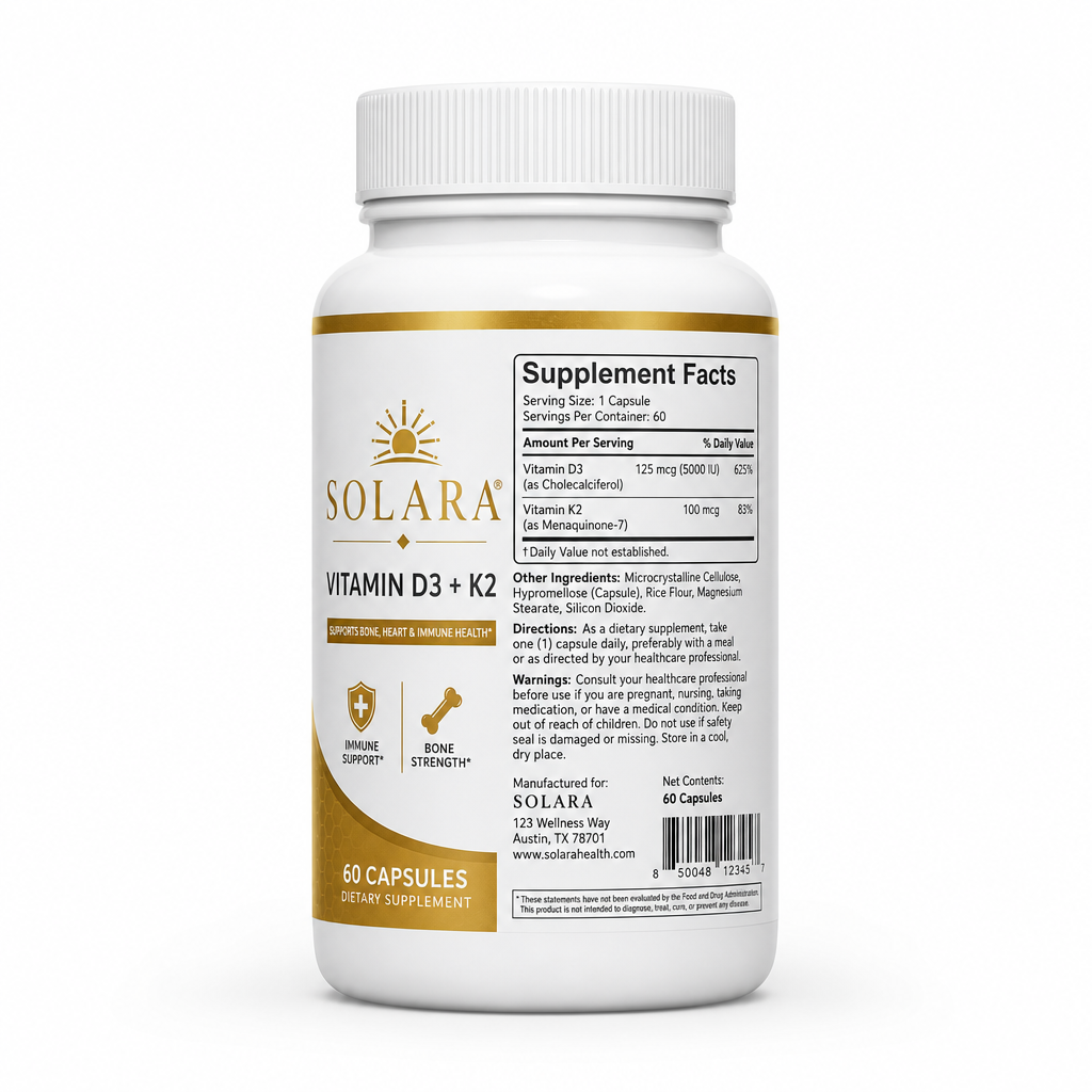 VITAMIN D3 + K2 — Label detail
