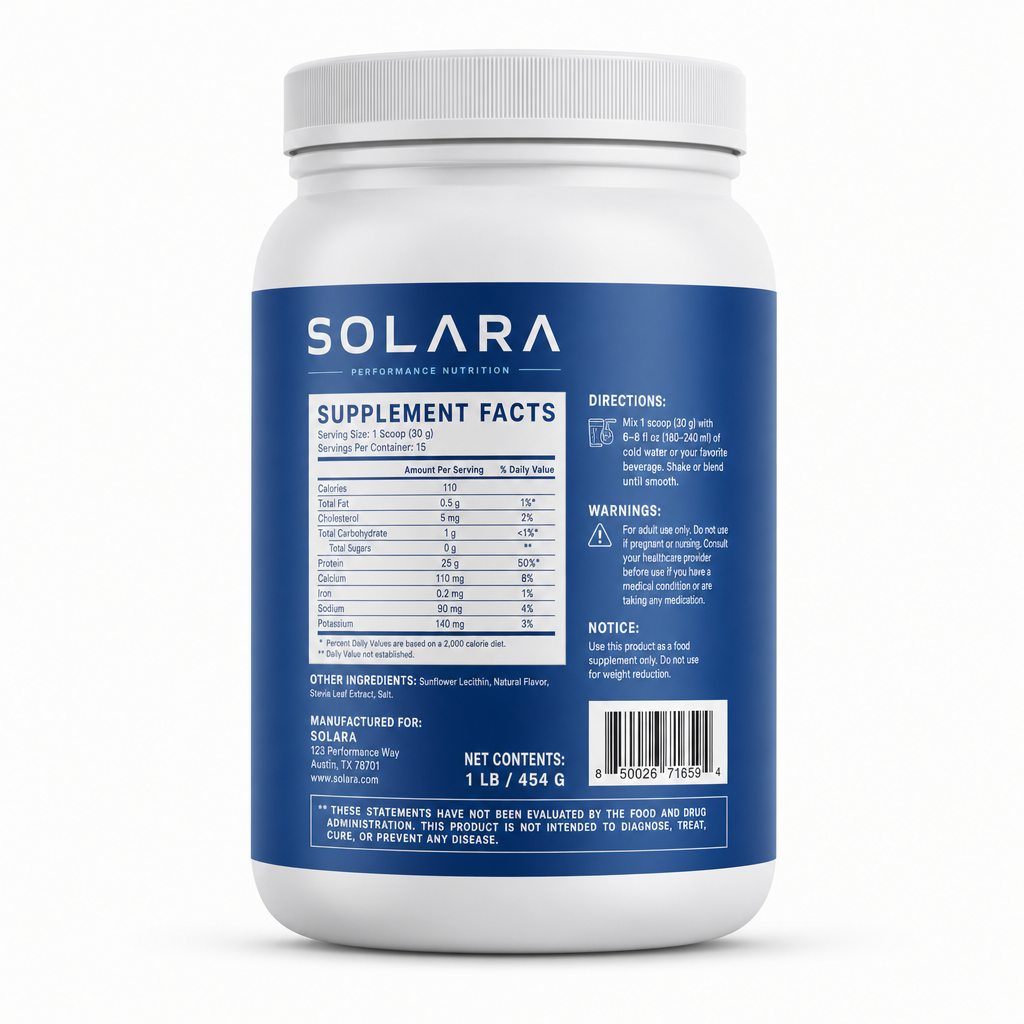 WHEY ISOLATE — Back