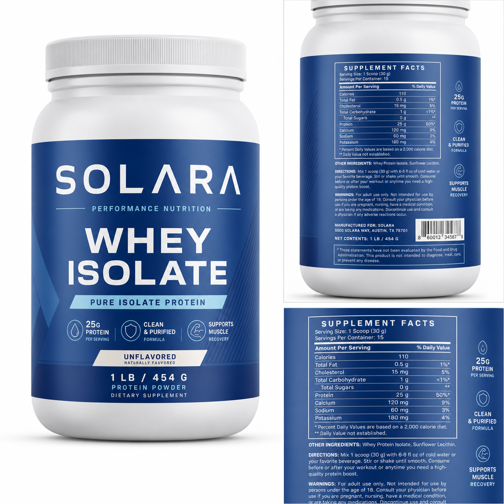 WHEY ISOLATE — Label detail